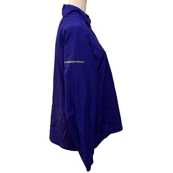 Adidas ClimaProof Running Blue Half-Zip Pullover Jacket Windbreaker L Polyester - Picture 6 of 15